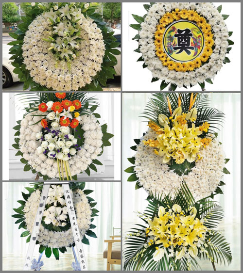 山东青岛平度市蓼兰镇砖西丘村花圈速递
